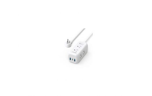 Bull 3/4/5 Way Safety Socket Extension Cord Socket Outlet Power Strip with Certified Safety Mark& 5 Years Warranty (1.8/3.0/5.0 Meters Cable) LED Indicator & 2-PIN Euro Plug Friendly.Used For Electronics&Home